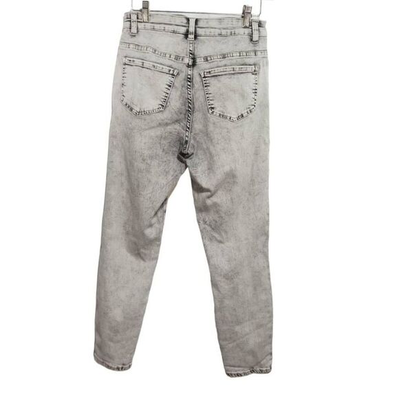 Universal Standard Seine Gray Acid Wash Stretch Skinny Ankle Crop Jeans Sz 4 - Picture 3 of 6